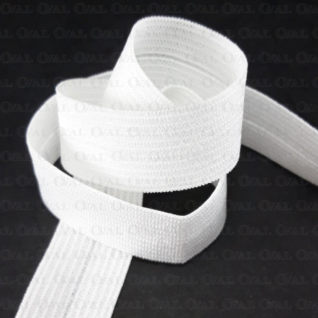 Broken elastic 16mm/1m or 50m white 2972