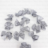 Decorative Bow GREY 10 or 100 pcs No: 2985