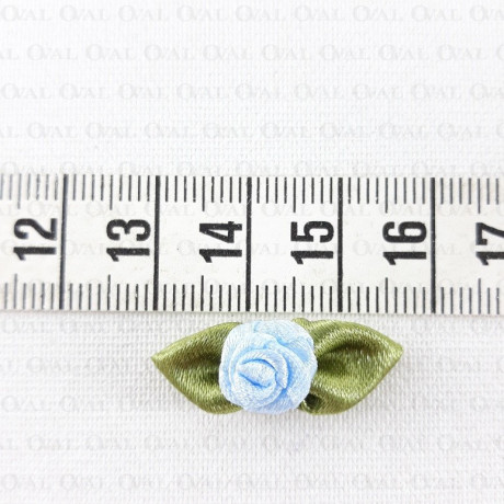 Różyczka z listkami 25mm/10 lub 50szt