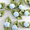 Small rose with leaves 25mm/10 or 50 pcs 2988