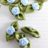 Small rose with leaves 25mm/10 or 50 pcs 2988