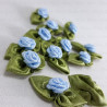 Small rose with leaves 25mm/10 or 50 pcs 2988
