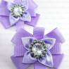 Purple stone brooch approx. 50mm no: 250
