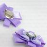 Purple stone brooch approx. 50mm no: 250