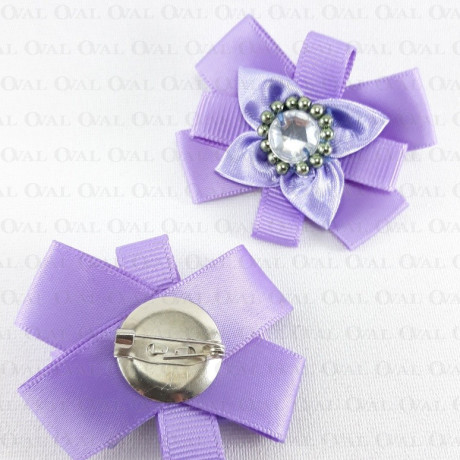 Purple stone brooch approx. 50mm no: 250