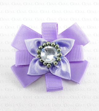 Purple stone brooch approx. 50mm no: 250