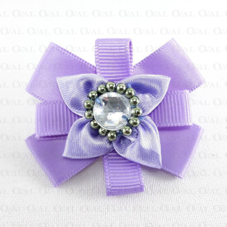 Purple stone brooch approx. 50mm no: 250