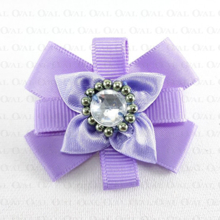 Purple stone brooch approx. 50mm no: 250