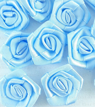 Atlas Rose 30mm /10 or 200 pcs light blue 243