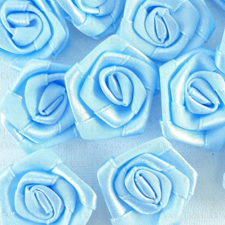 Atlas Rose 30mm /10 or 200 pcs light blue 243