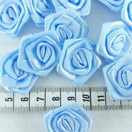 Atlas Rose 30mm /10 or 200 pcs light blue 243