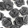 Satin Rose 30mm/10 or 200 pcs black 242