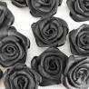 Satin Rose 30mm/10 or 200 pcs black 242