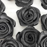 Satin Rose 30mm/10 or 200 pcs black 242