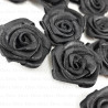 Satin Rose 30mm/10 or 200 pcs black 242