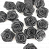 Satin Rose 30mm/10 or 200 pcs black 242