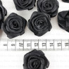 Satin Rose 30mm/10 or 200 pcs black 242