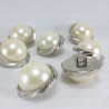 Plastic button with pearl 25mm no. 718
