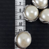 Plastic button with pearl 25mm no. 718