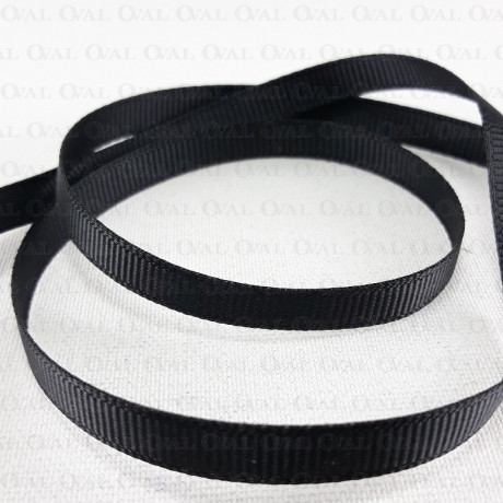 Grosgrain ribbon 6mm/50 yards black 2991