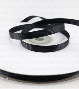 Grosgrain ribbon 6mm/50 yards black 2991