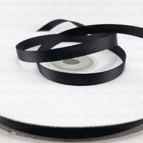 Grosgrain ribbon 6mm/50 yards black 2991