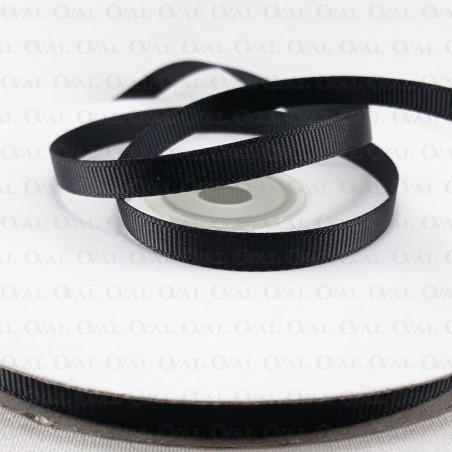 Grosgrain ribbon 6mm/50 yards black 2991