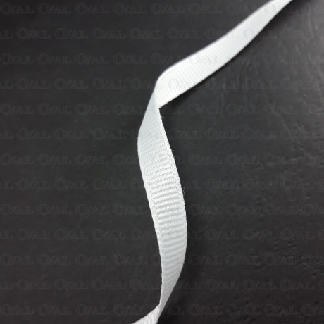 Grosgrain ribbon 6mm/50 yards white 2992