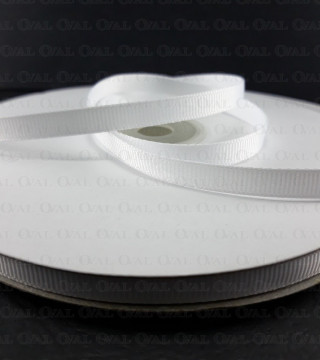 Grosgrain ribbon 6mm/50 yards white 2992