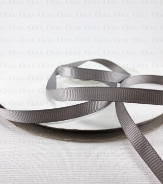 Grosgrain ribbon 6mm/50 yards grey 2997