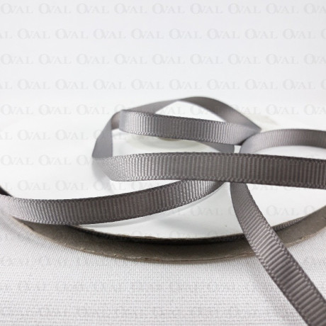 Grosgrain ribbon 6mm/50 yards grey 2997
