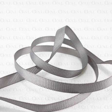 Grosgrain ribbon 6mm/50 yards grey 2997