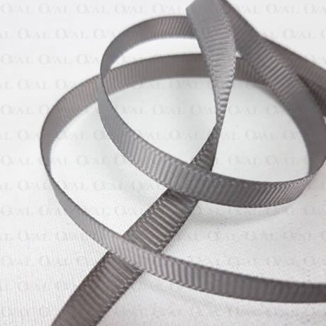 Grosgrain ribbon 6mm/50 yards grey 2997