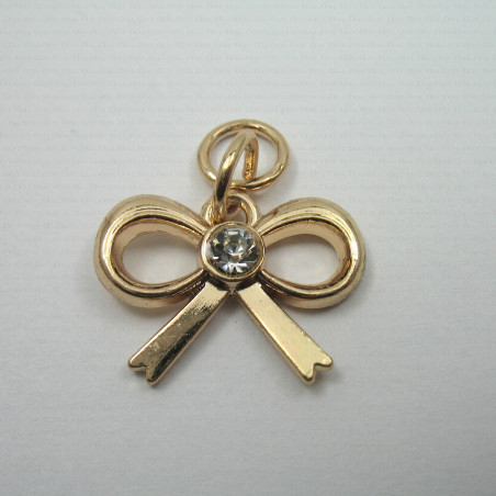 Metal pendant – gold bow no. 733