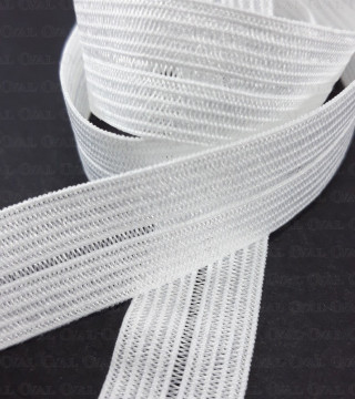 16mm/1m split rubber, white 3016