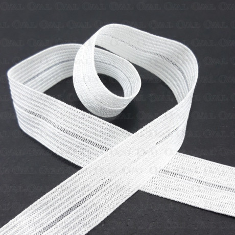 16mm/1m split rubber, white 3016