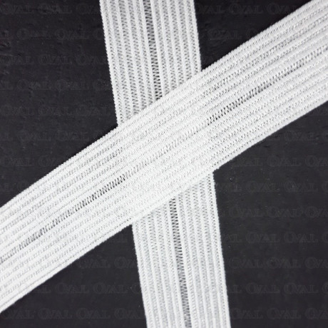 16mm/1m split rubber, white 3016