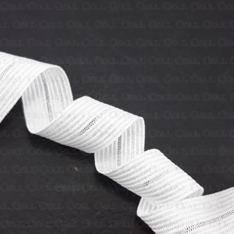 16mm/1m split rubber, white 3016