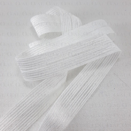 16mm/1m split rubber, white 3016