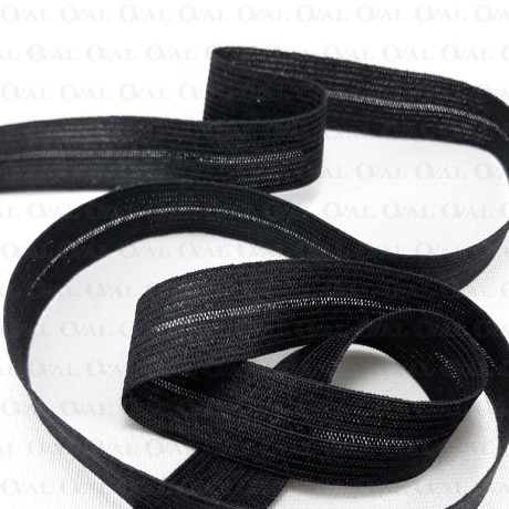 Guma łamana 16mm/1m  czerń  3017