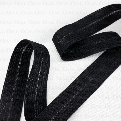 Split elastic 16mm/1m black 3017