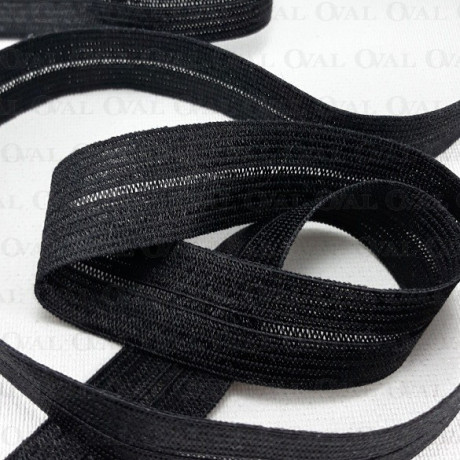 Split elastic 16mm/1m black 3017