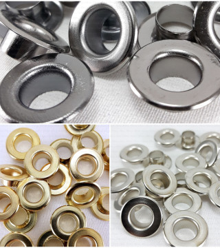 Steel eyelets 9mm/200pcs FLAT 2806
