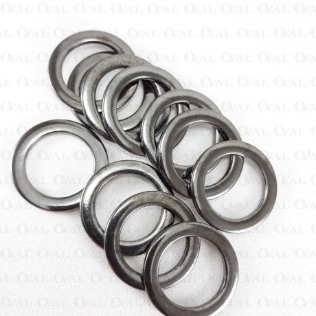 Metal rings 20mm/100pcs dark nickel 1472
