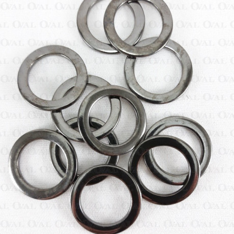 Metal rings 20mm/100pcs dark nickel 1472