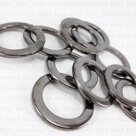 Kółko metalowe 20mm/100szt ciemny nikiel  1472