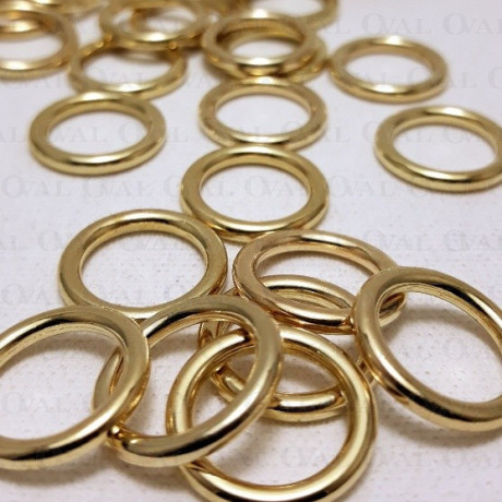 Metal ring 12mm/10, 100 or 1000 pcs gold 1583