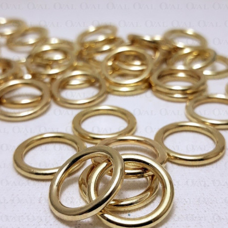 Metal ring 12mm/10, 100 or 1000 pcs gold 1583