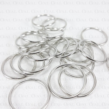 Metal rings 18mm/1000 pcs silver 2127