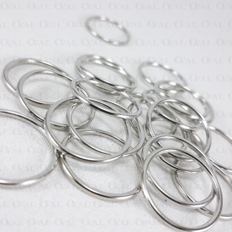 Metal rings 18mm/1000 pcs silver 2127